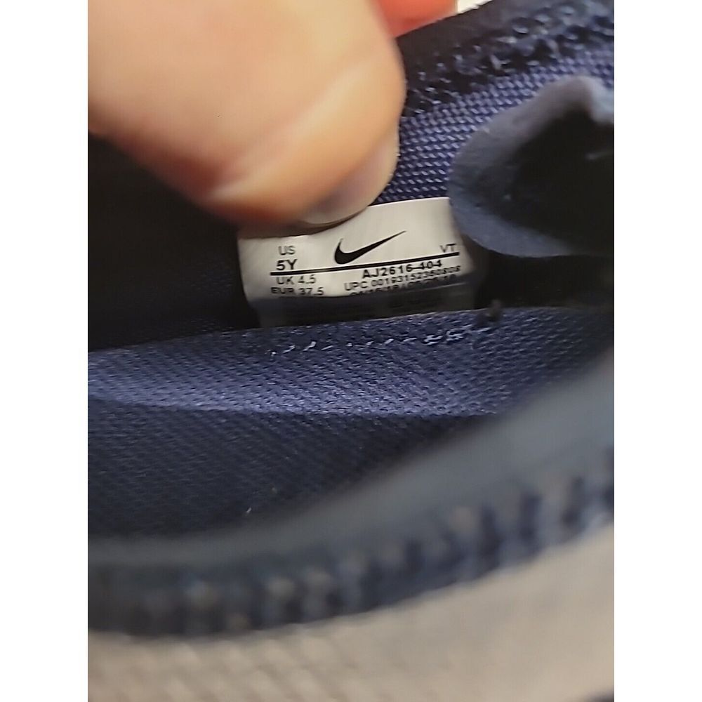 NIKE AIR VAPORMAX 2019‎ (GS) DARK GREY/BLUE ORANGE US SZ 5Y - Picture 8 of 11